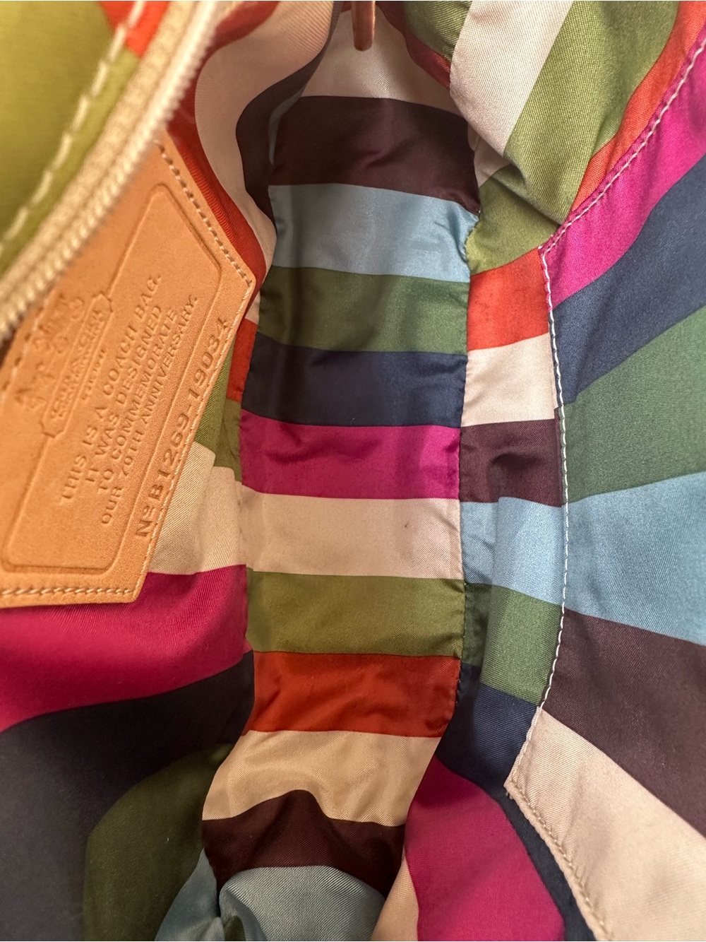 🌈Coach  70th Anniversary Edition Willis Bag 19034 🌈 - Picture 9 of 11